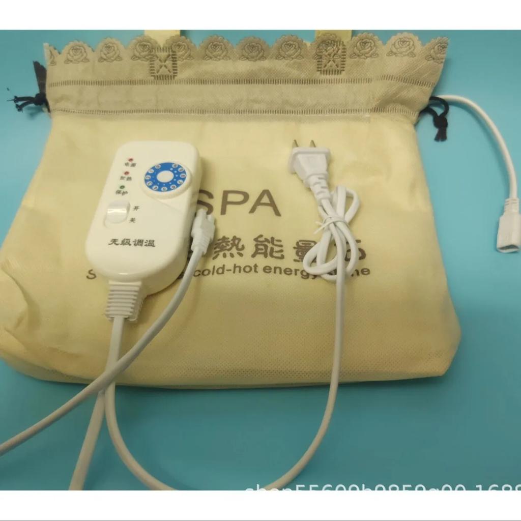EU/US Plug Heating Bag/Heating Box/5 Pcs SPA Essential Oil Hot Massage Stone/ Bag with 8pcs Massage Energy Stone Sets