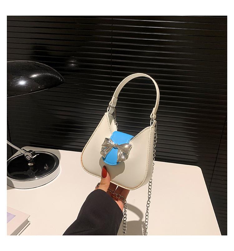 Stylish Pu Bowknot Saddle Handbag For Women Versatile For Casual Commuting