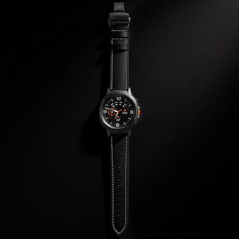 Premium Leather Band for Samsung galaxy watch 8 40mm 44mm  Business Strap for galaxy watch 8 classic 46mm Smartwatch Bracelet