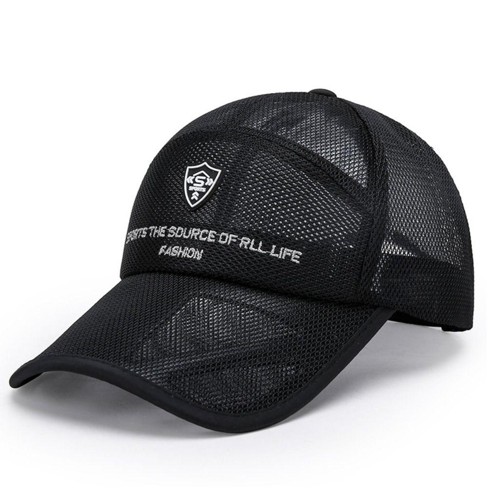 Adjustable Sun Protection Caps Full Mesh Sunscreen Snapback Hats For Man Women Unisex