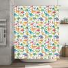 Vibrant Dinosaur Print Shower Curtain for Bathroom Decor Waterproof Fabric Wall Hanging Home Decoration in Multicolor Patterns