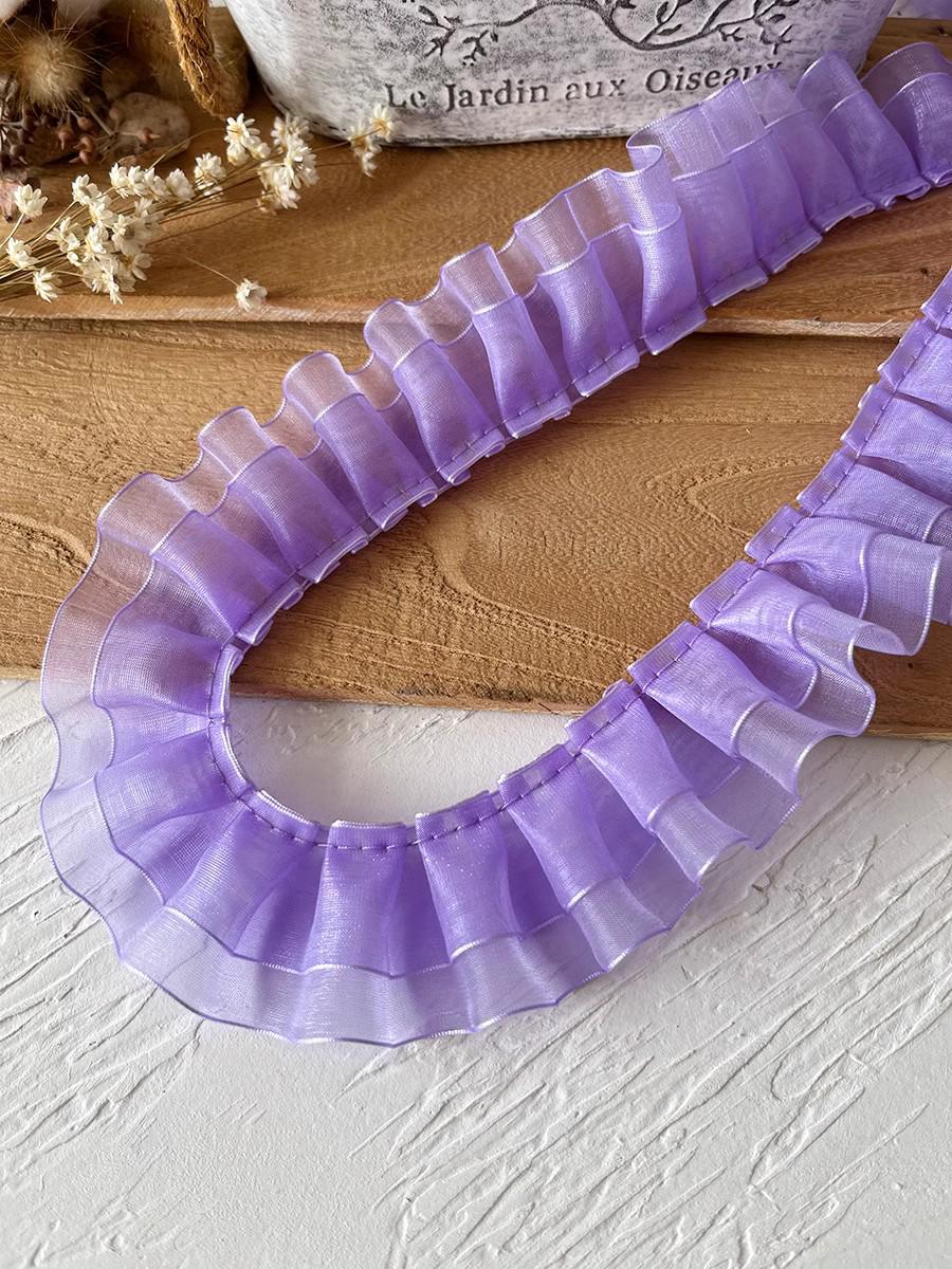 

Манжеты воротника с оборками, двухслойная кружевная отделка из снежной пряжи шириной 4 см