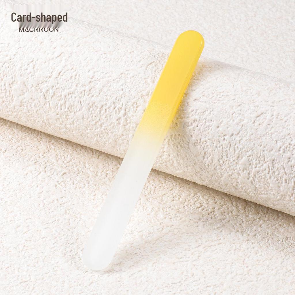 9cm Double-Sided Nano Glass Nail File – Fine Grit Mini Manicure Polisher