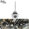 Motorcycle Engine Oil Dipstick W/ Plug Oil Temperature Gauges For Harley Touring Electra Glide FLH FLHFB FLHT P K KL CU 2017-24