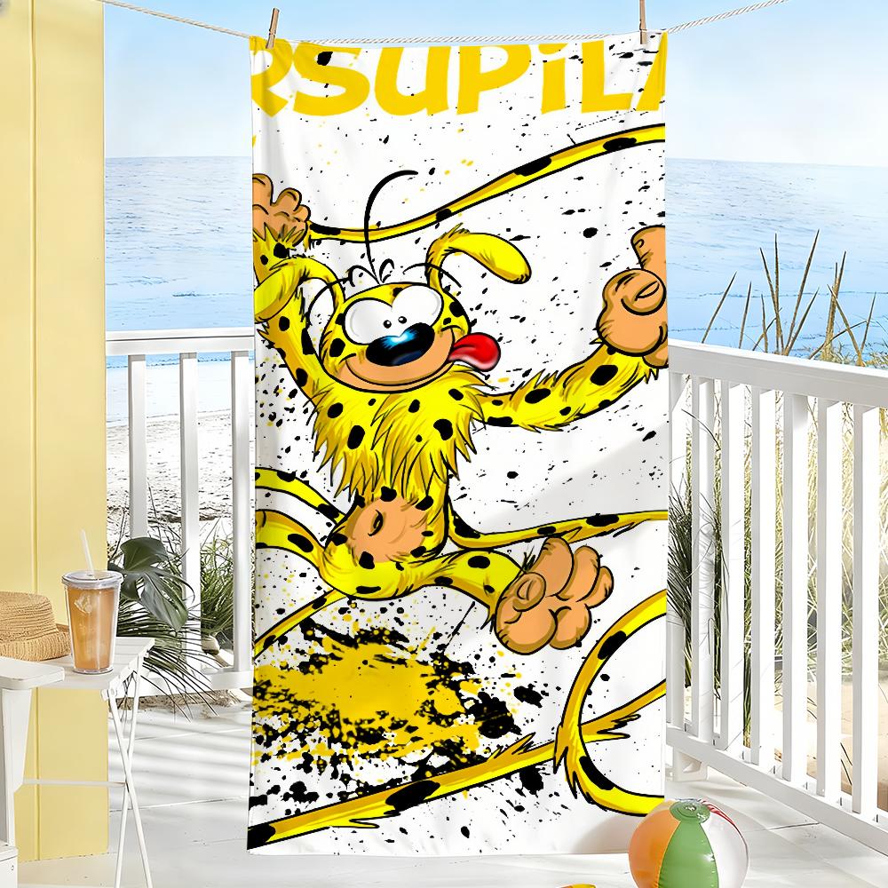 Asciugamano Divertente Carino M-Marsupilami Cartone Animato Morbido Piscina Regalo Per Viaggio Palestra Doccia Campeggio Asciugatura Rapida Sportivo Grandi Asciugamani da Spiaggia