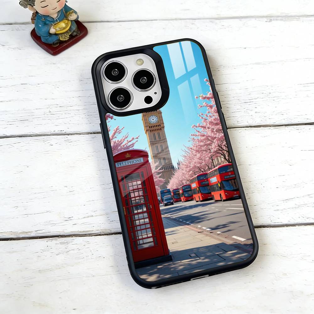 London Bus England Big Ben Phone Case For iPhone17,16,15,14,13,12,11 Plus,Pro Magnetic For Magsafe Wireless Charging