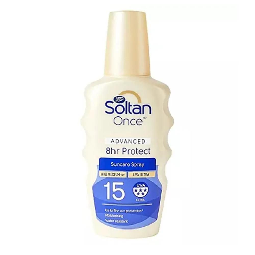 Soltan Once Advanced SPF15 200ml 1 Pack Soltan Once Advanced 8hr Protect SPF15 200ml