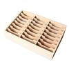 24 Fächer Holz Desktop Aufbewahrungsbox Handy Management Organizer Büro Meeting Ablage Multi Rack