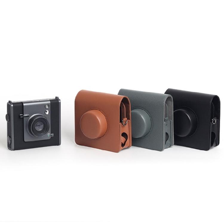 Soft PU Leather Camera Case for Wide Instants Camera Silicone Protectors Bag with Removable Straps