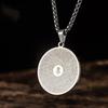 Buddhists Shurangama Mantra Pendant Necklace Sutra Gift For Women Men Amulets Titanium Steel Jewelry Gifts