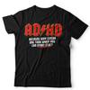 ADHD T Shirt Unisextal Health Awareness Unisex Kids Funny Rock Music Parody Biker