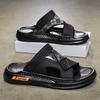 Adult Slippers Summer Non-slip Trend 2025 Outer Wear Casual Outdoor Men's Lightweight Beach Slippers Thick Bottom