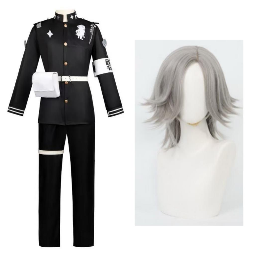 Tsukumo Kako Sizuhara Hiruko Damenmantel-Kleid-Set Cosplay Kostüm Anzug Die Hundert Cos Linie -Letzte Verteidigungsakademie Halloween Anzug