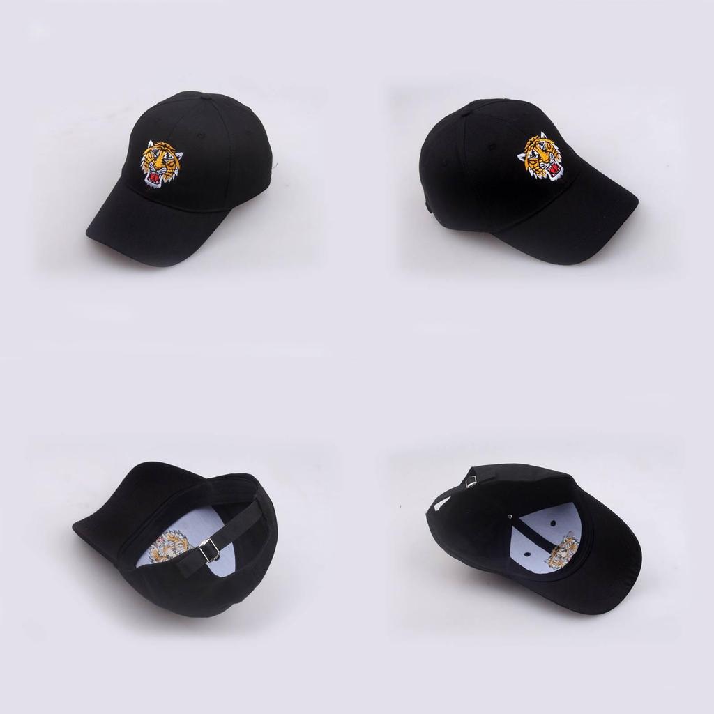 Street Style Tiger Design Embroidered Baseball Hat For Adults And Skaters Sun Protection