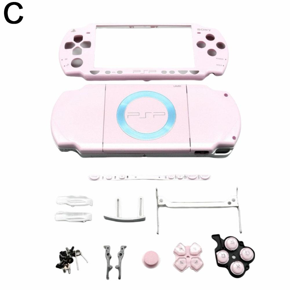 Housing Shell with Button Set Replacement for Psp 2000 Console Shell Faceplate Case Parts for Sony 2000 Repair Kit