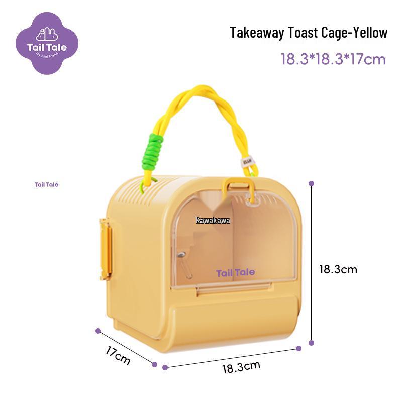 

Портативная клетка для хомяка, обнимающая уши - Милая, безопасная для питомцев и идеально подходящая для золотистых хомяков и сахарных поссумов.