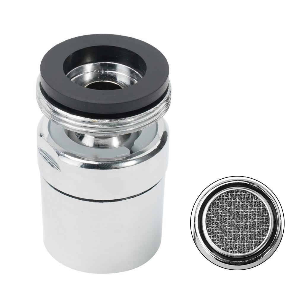360-Degree Rotate Water Faucet Aerator Chrome Faucet Aerator Silver