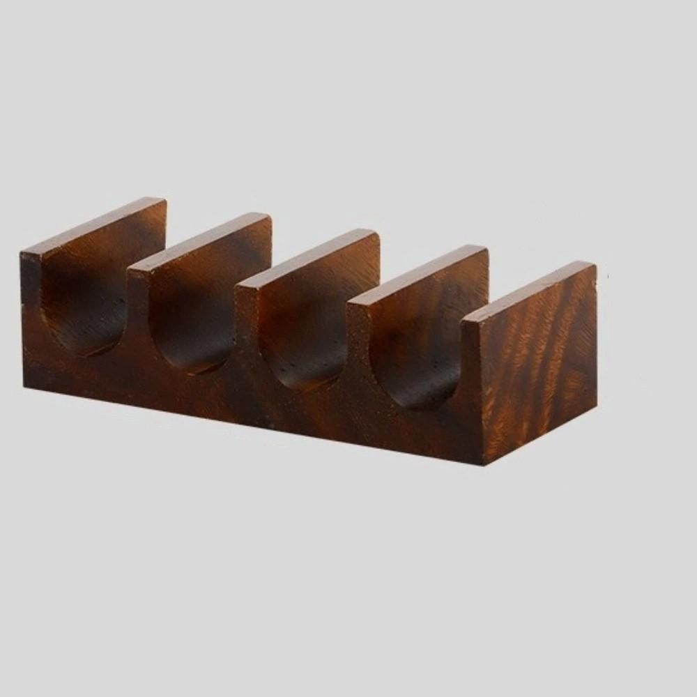Japanese Style Walnut Sushi Rack U-shaped Sushi Wooden Tray Food Display Rack  Kitchen Tool