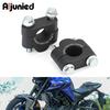 Yamaha Motorcycle Handlebar Riser Adapter 22mm Height Increase Universal Fit 8mm Bolt 32-36mm Hole Spacing Black
