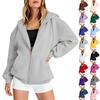 Women’s Loose Fit Zip Up Cardigan Hoodie Casual Long Sleeve Relaxed Style Outerwear for Fall and Spring