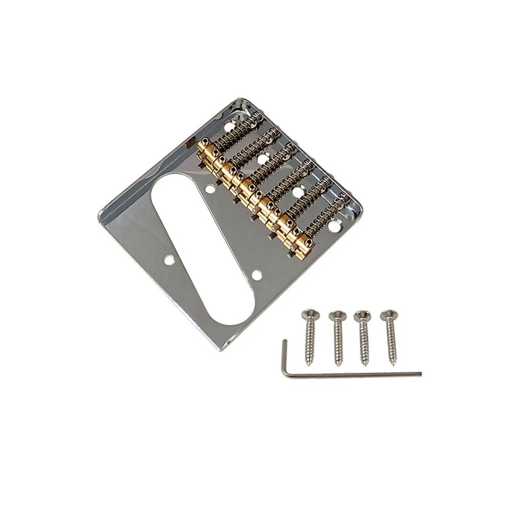Electric Guitar Bridge Electric Guitar Fixed Bridge Pickup Bridge Set 6 Strings Bridge Plate Electric Guitar Bridge Sets