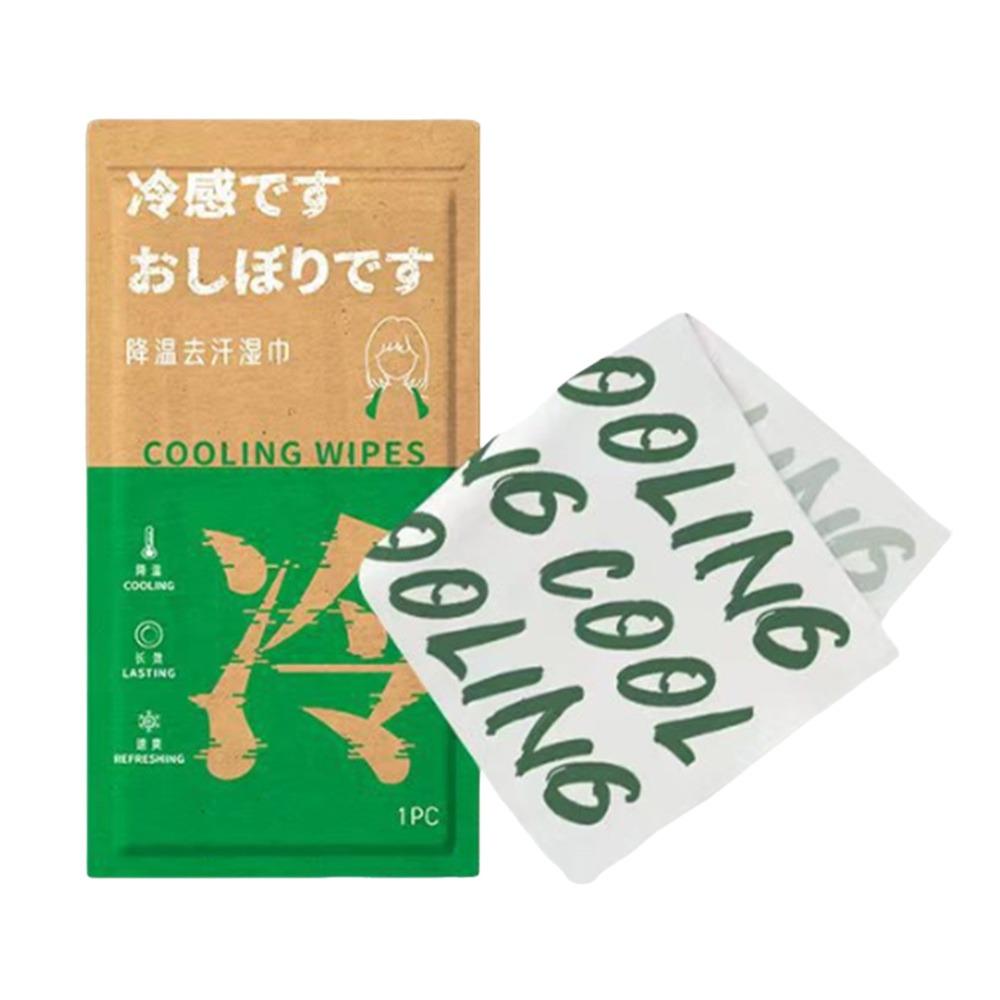 New Non Woven Fabric Cooling Towel Breathable Disposable Sweat Wipes Sunstroke Prevention Quick Drying Ice Wipes Summer