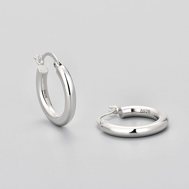 925 Sterling Silver Earrings For Women Trendy Gold Color Geometric Earring Jewelry Prevent Allergy Party Accessories Gift