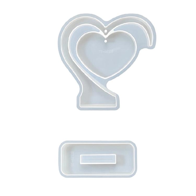 Photo Frame Resin Mold Heart Silicone Mold for Epoxy Resin Picture Frame Molds for Resin Casting Art Crafts Home Decors