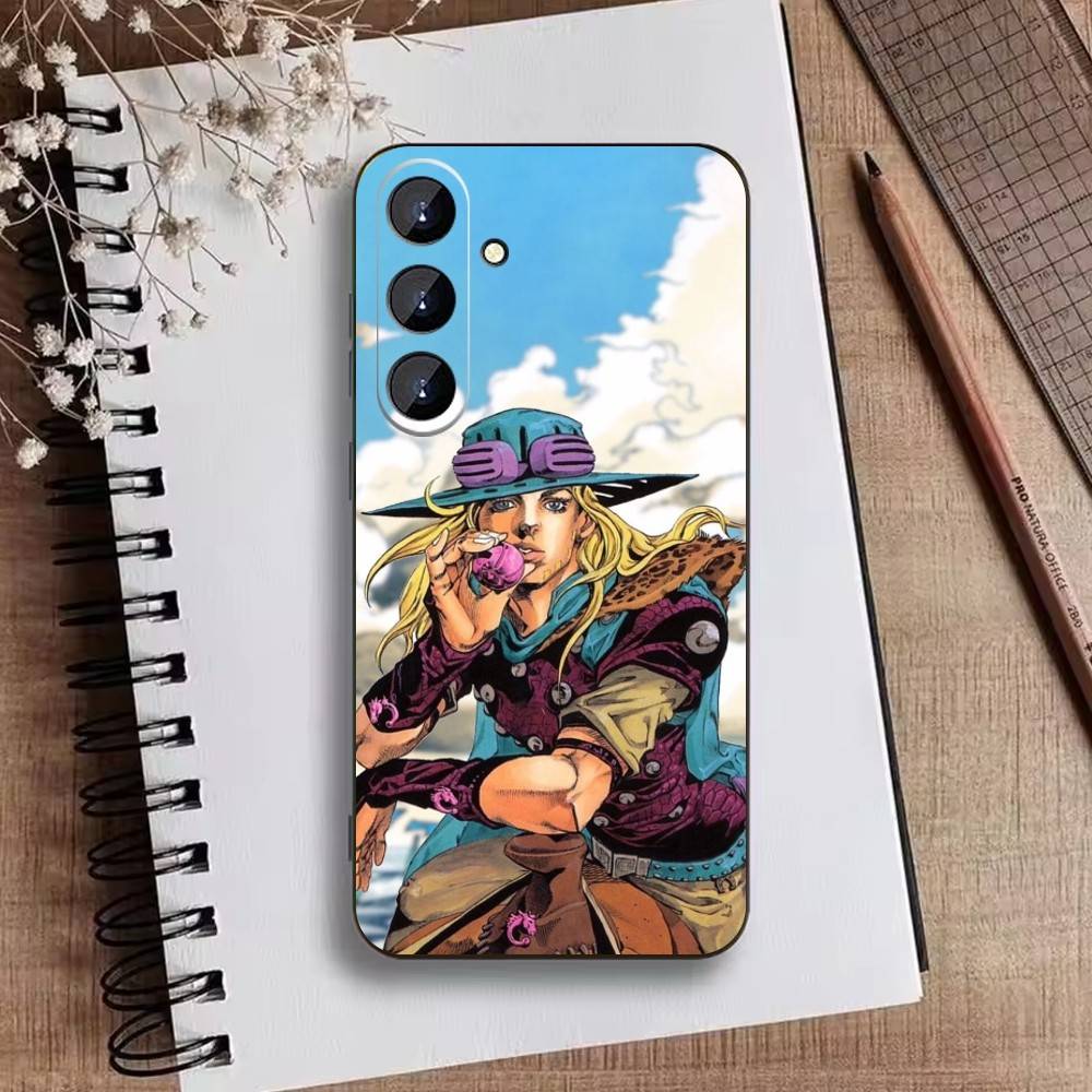 Anime Jojos Bizarres Adventures Phone Case For Samsung Galaxy A73,21,22,32,71,53,52,51,80,5G Soft Black Cover