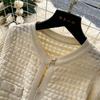 Summer New Brand Fashion Vintage Knitted Dress Women Elegant Hollow Out O-Neck Single Breasted A-Line Long Robes Ladies Dress