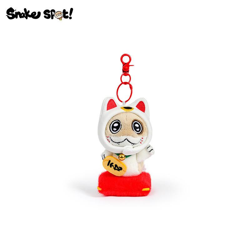 Spot Snake Plush Toy Keychain Chinese New Year Wealth Mascot Pendant Gift Doll