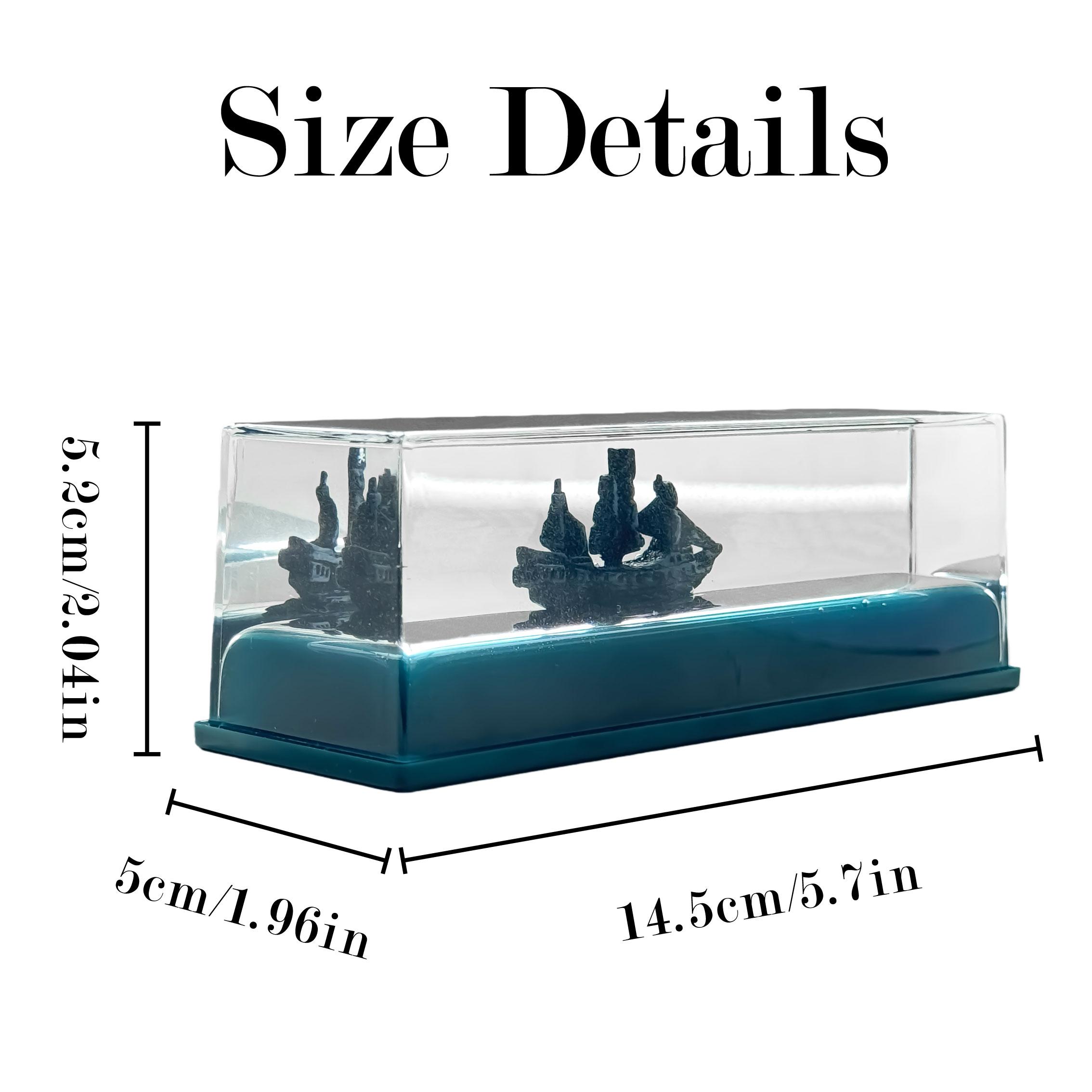

Cruise Fluid Drifting Bottle Desktop Decoration Ornament Graduation Gift Birthday Gift Pirate Ship decorative ornaments