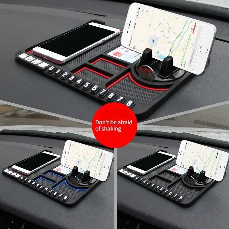 Silikon Auto Anti-Rutsch-Matte Auto Telefon Halter Klebrige Anti Rutsch Dash Telefon Halterung Parkplatz Nummer Karte Auto Pad Matte Auto Matte