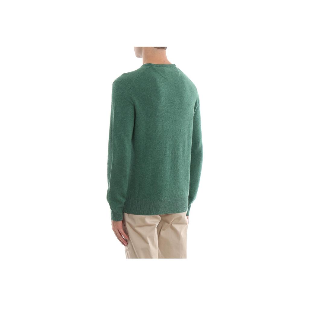 Polo Ralph Lauren Small Pony Logo Embroidered Crew Neck Long Sleeve Sweater Men sweater Green MNPOSWE16820007-300