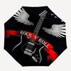 1pc rock 'n' roll Automatic Open Close Umbrella with 8-Rib Windproof Canopy Compact Portable Travel Umbrella10318