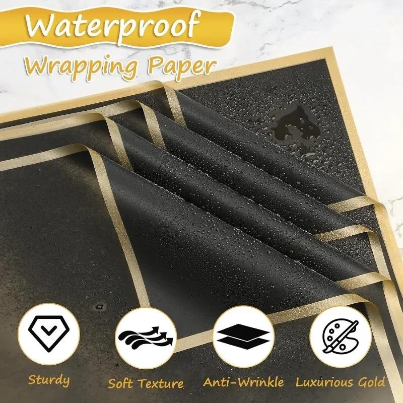 Valentinstag Wasserdichtes Florales Geschenkpapier für Blumenstrauß Geschenkpapier Luxuriös Hochzeit Geburtstag Blumenarrangement DIY Basteln