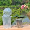 Clear Orchid Pot Breathable Flower Pot with Saucer Plant Pot with Side Ventilation Holes Drainage for Phalaenopsis Healthy Growth