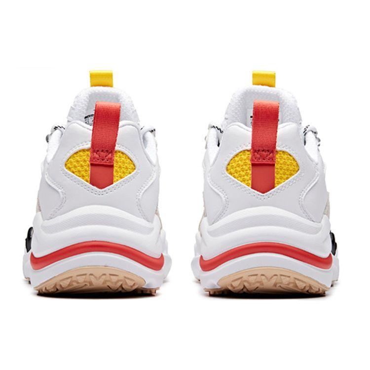 Anta Vintage Casual Low-Top Dad Shoes Women Sneakers Pink White 12928852R-1