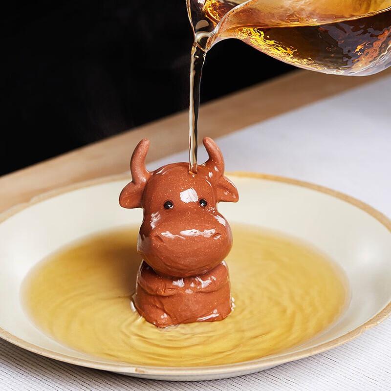 Zisha Clay Cute Ox Tea Pet