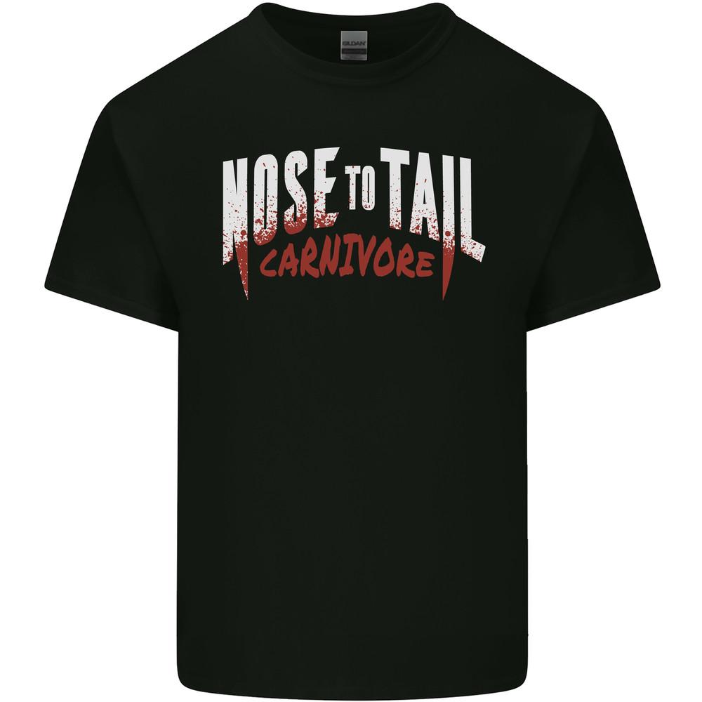 

Nose to Tail Carnivore Meat Eater BBQ Mens Light Cotton T-Shirt 3XL
