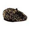 Pailletten Baskenmütze Modische Französische Baskenmütze Elegante Winter Herbst Mütze Damen Winter Kopfbedeckung Für Partys Outdoor Reisen