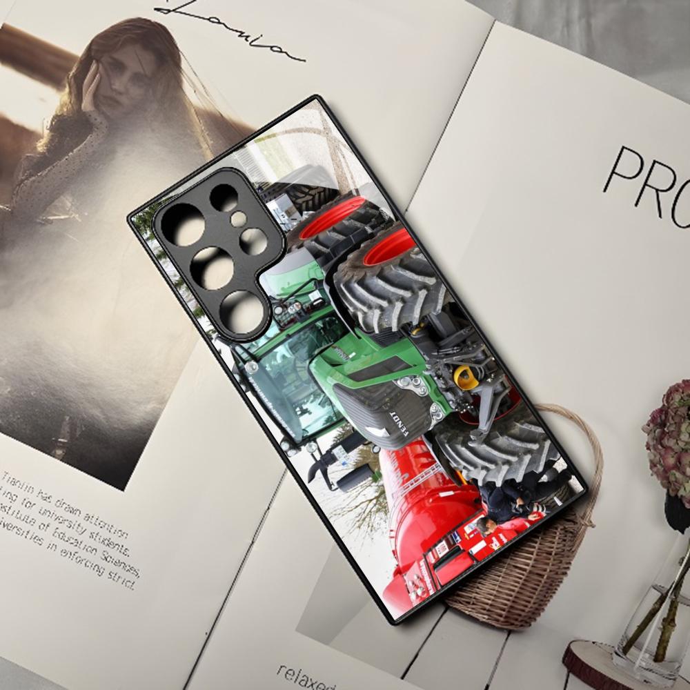 Fendt Phone Case For Samsung Galaxy S25 S24 S23 S22 S20 S21 Note20 Ultra Plus Fe Colored Silver Cover