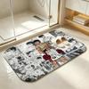 Hajime no Ippo Floor Mat Bedroom Carpet, Bathroom Foot Mat, Doormat, Non-Slip Absorbent Multi-Use