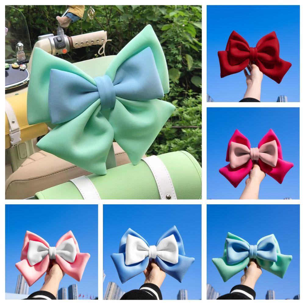 Cute Electric Bicycle Bowknot Universal Helmet Butterfly Knot Motorcycle Helmet Decor  Cycling