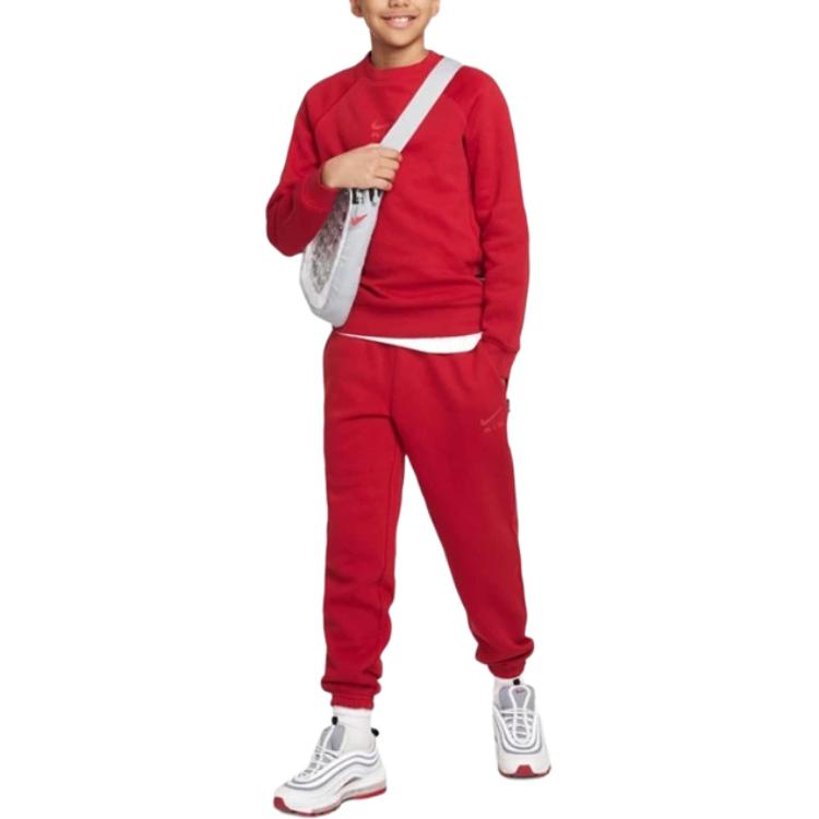 Children Aged 3 7 Years Old Nike Knitted Sweatpants Air Red FD3216-687