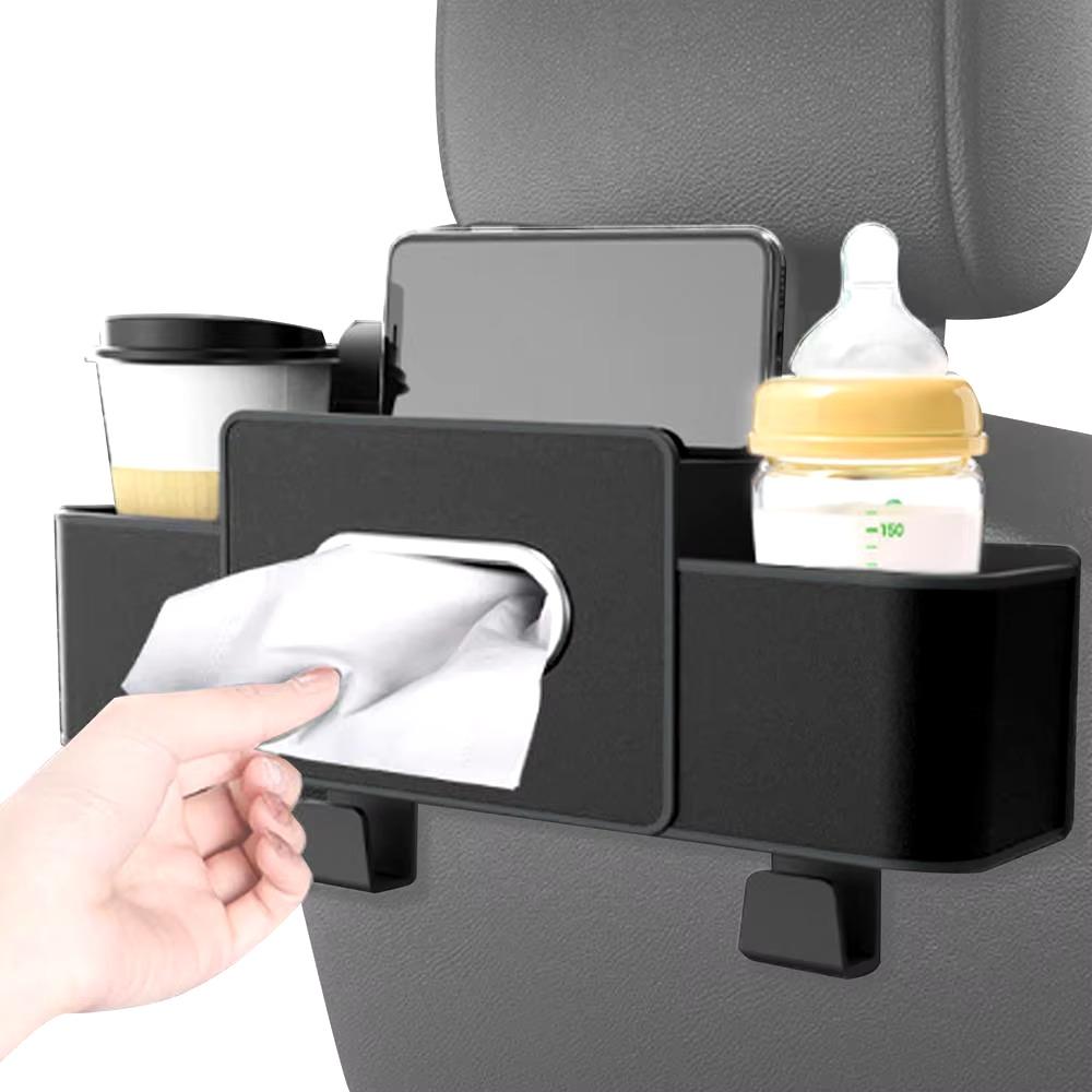 Phone Stand Holder Car Backseat Storage Box Partition Design Car Rear Seat Organizer  Umbrella