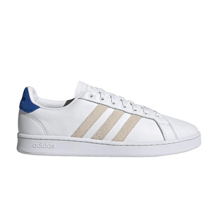 

Adidas Grand Court White Aluminium Мужские кроссовки Cloud-White Royal-Blue FV8456