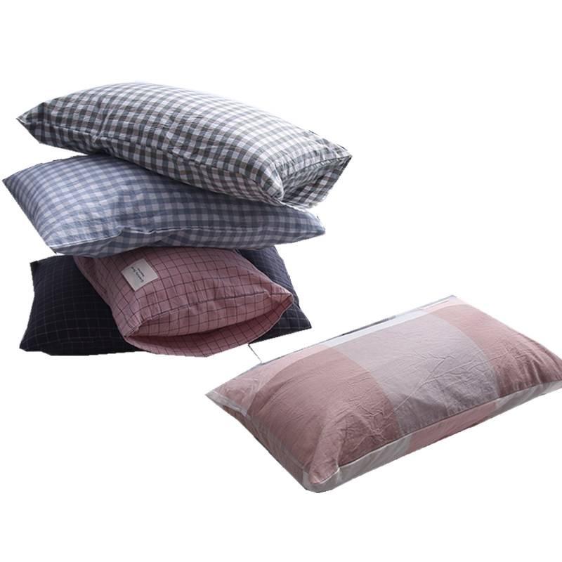 All-Cotton Pillow with Pillowcase: 48x74cm for Adults, 30x50cm for Kids, or 40x60cm for Students.