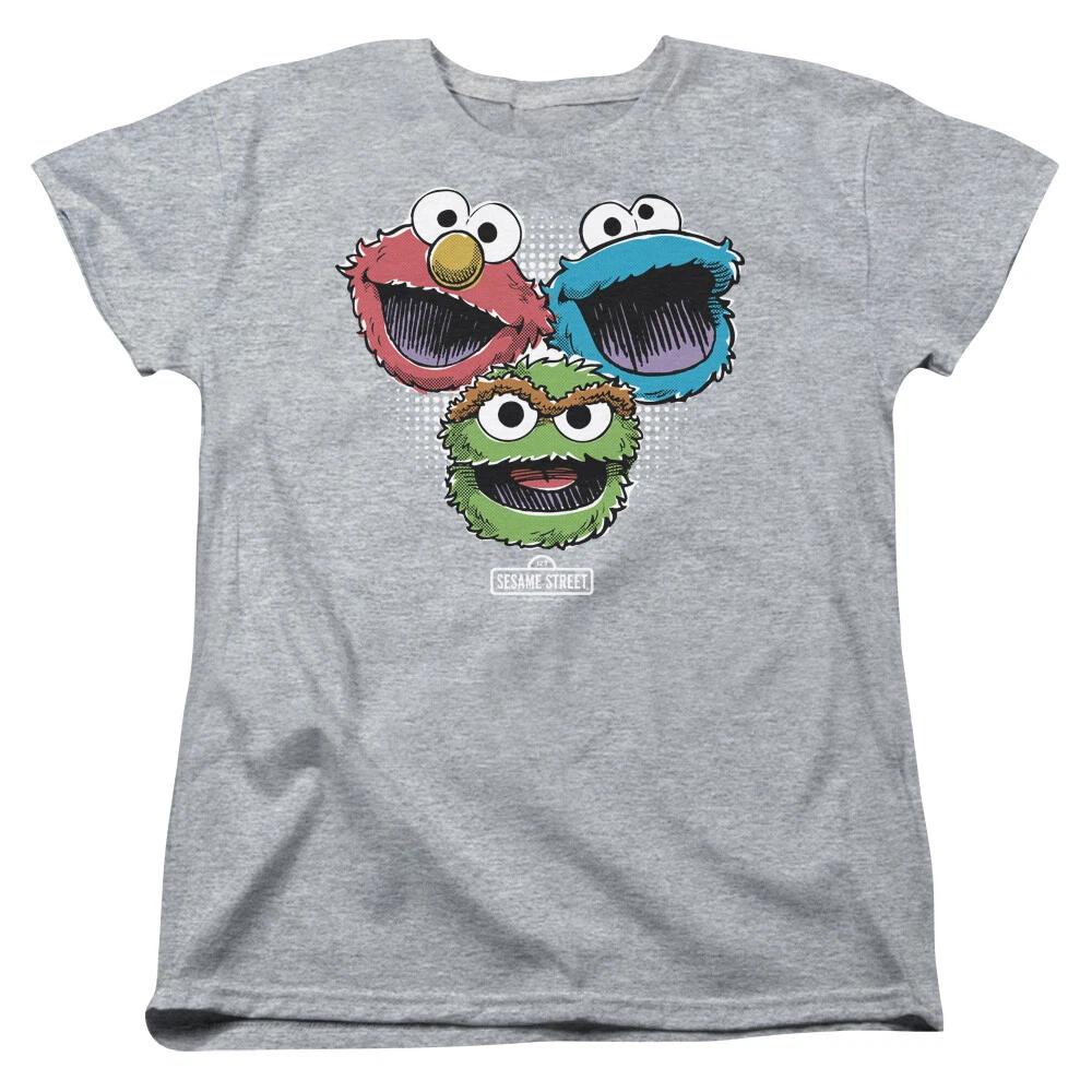 

Sesame Street Three Heads Women s T-Shirt XL