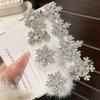 10pcs Sparkly Rhinestone Snowflake Hair Clip Hairpin Barrettes Christmas Alligator Clips Hair Accessory for Women Christmas Gift